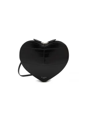 -----------ALAÏA  ---- ------------BLACK ----Le Coeur Eel Leather Crossbody Bag --
