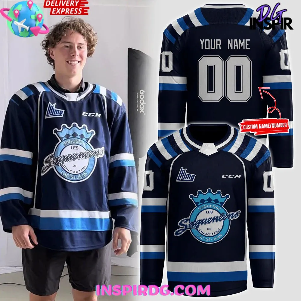 -Chicoutimi Saguenéens 2024 Blue Hockey Jersey
