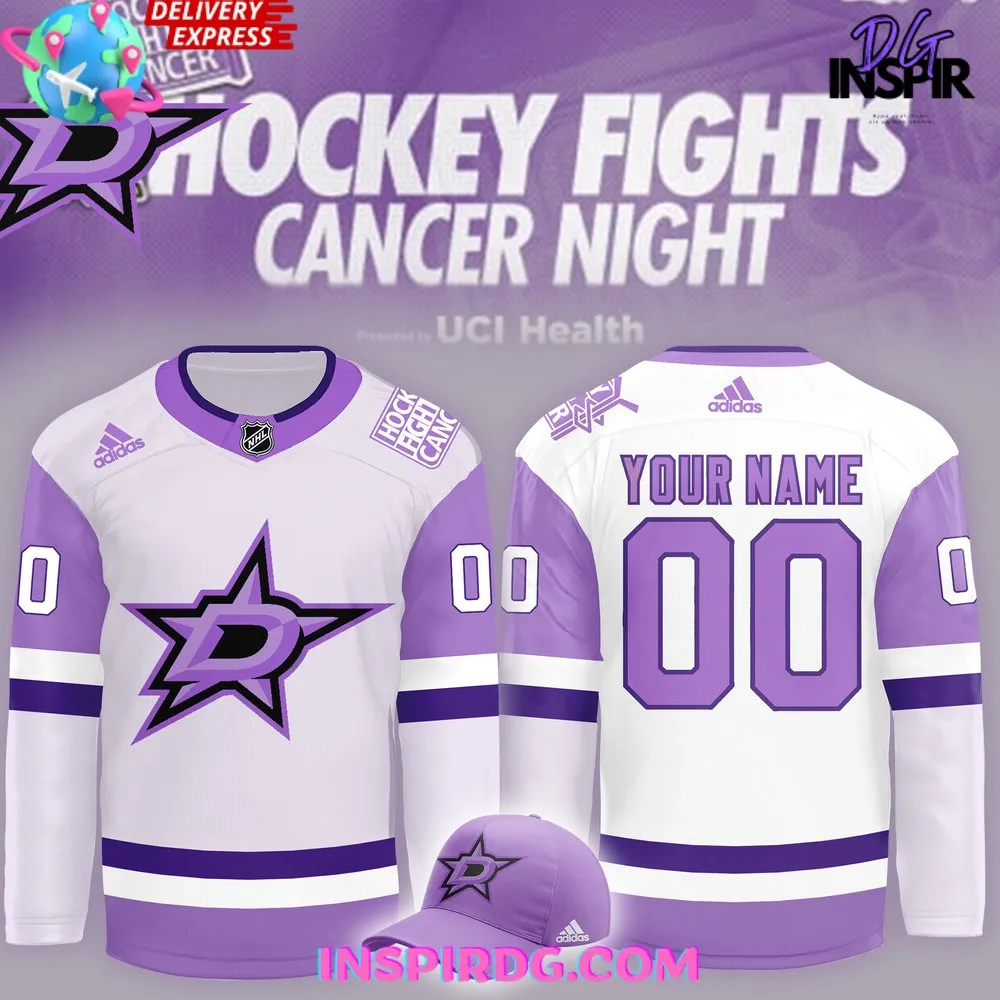 -Dallas Stars x Hockey Fights Cancer Night 2024 Hockey Jersey
