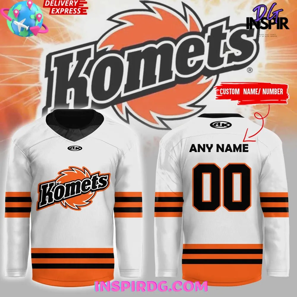 -Fort Wayne Komets New 2024 White Hockey Jersey
