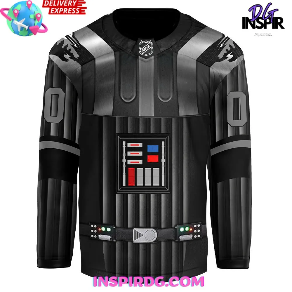 -Minnesota Wild x Star Wars Night 2024 Black Hockey Jersey