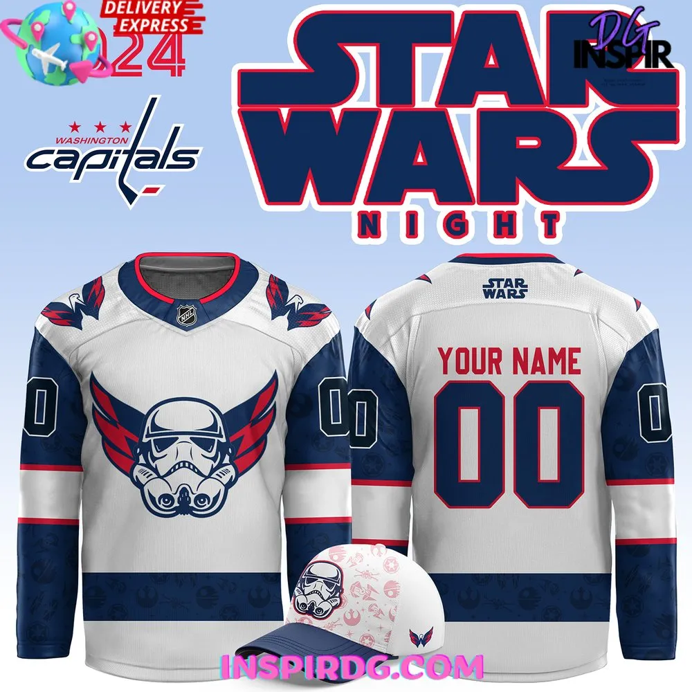 -Washington Capitals x Star Wars Night 2024 Custom Hockey Jersey