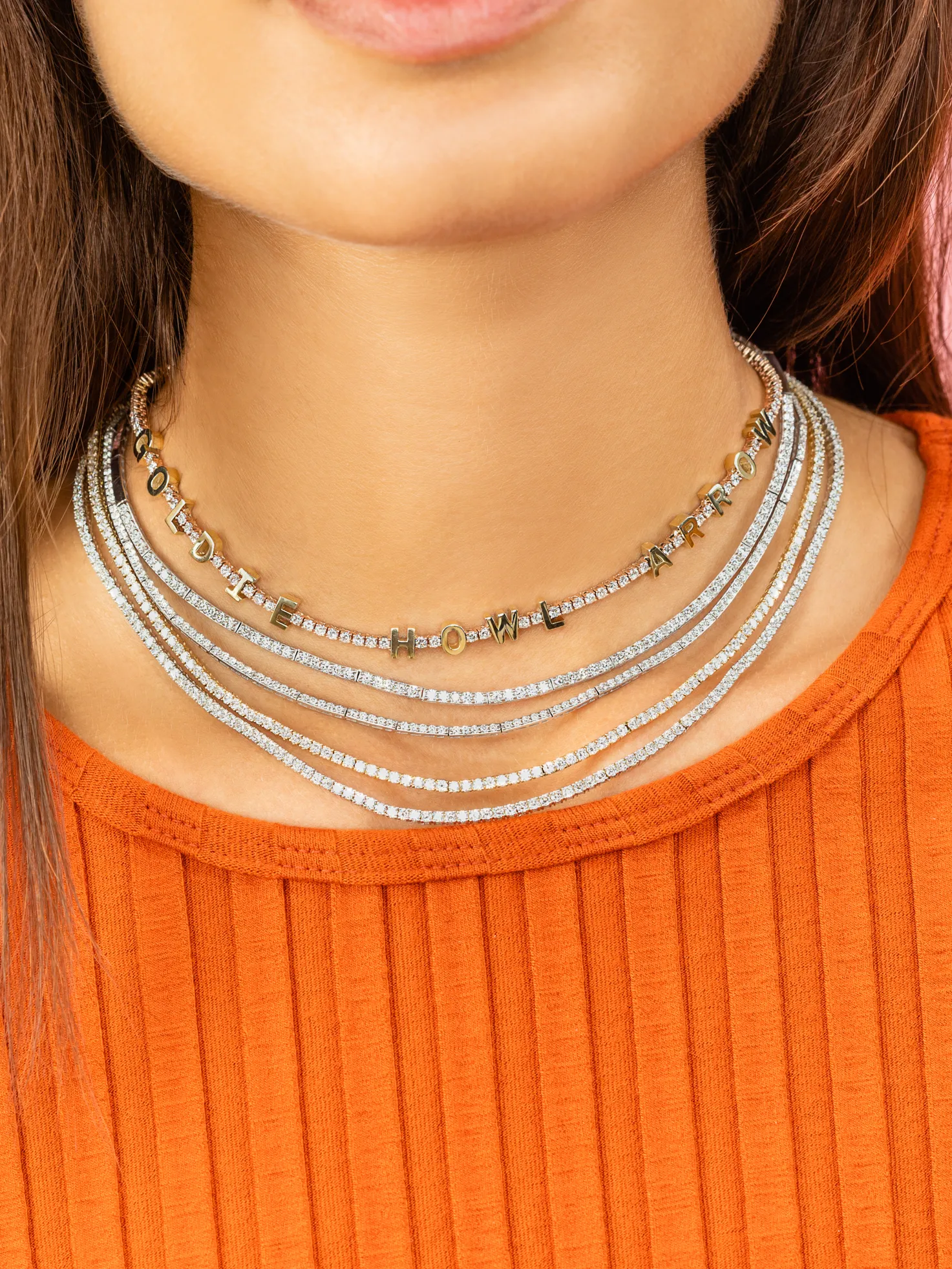 17 Perfect Tennis Necklace - White Diamond / 14k White Gold