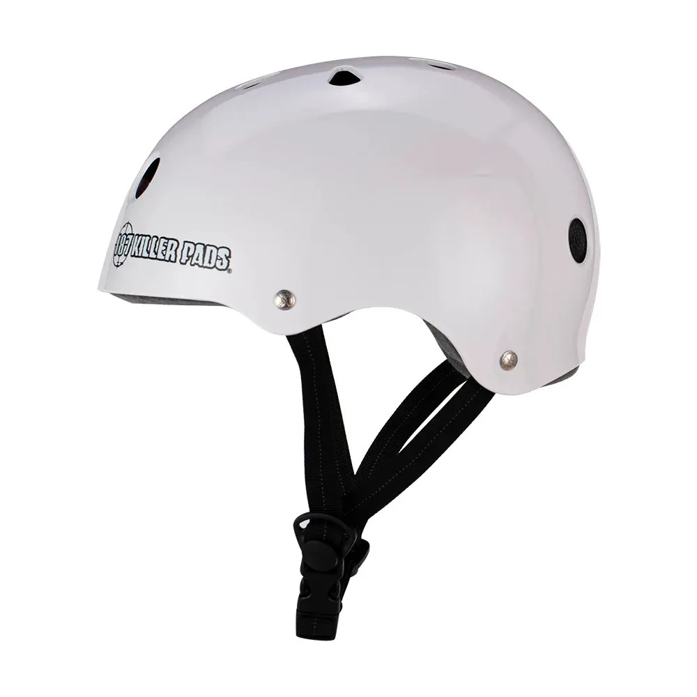 187 Killer Pads Pro Skate Helmet Gloss White -