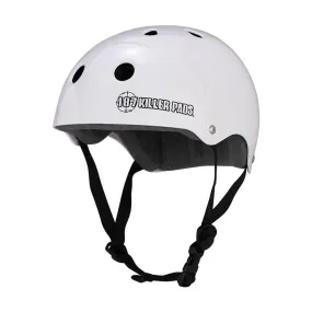 187 Killer Pads Pro Skate Helmet Gloss White -