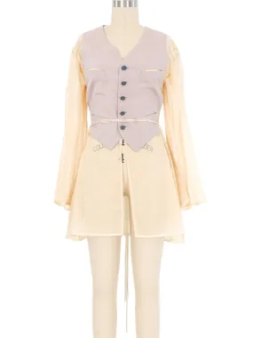 1990s Jean Paul Gaultier Attached Vest Top