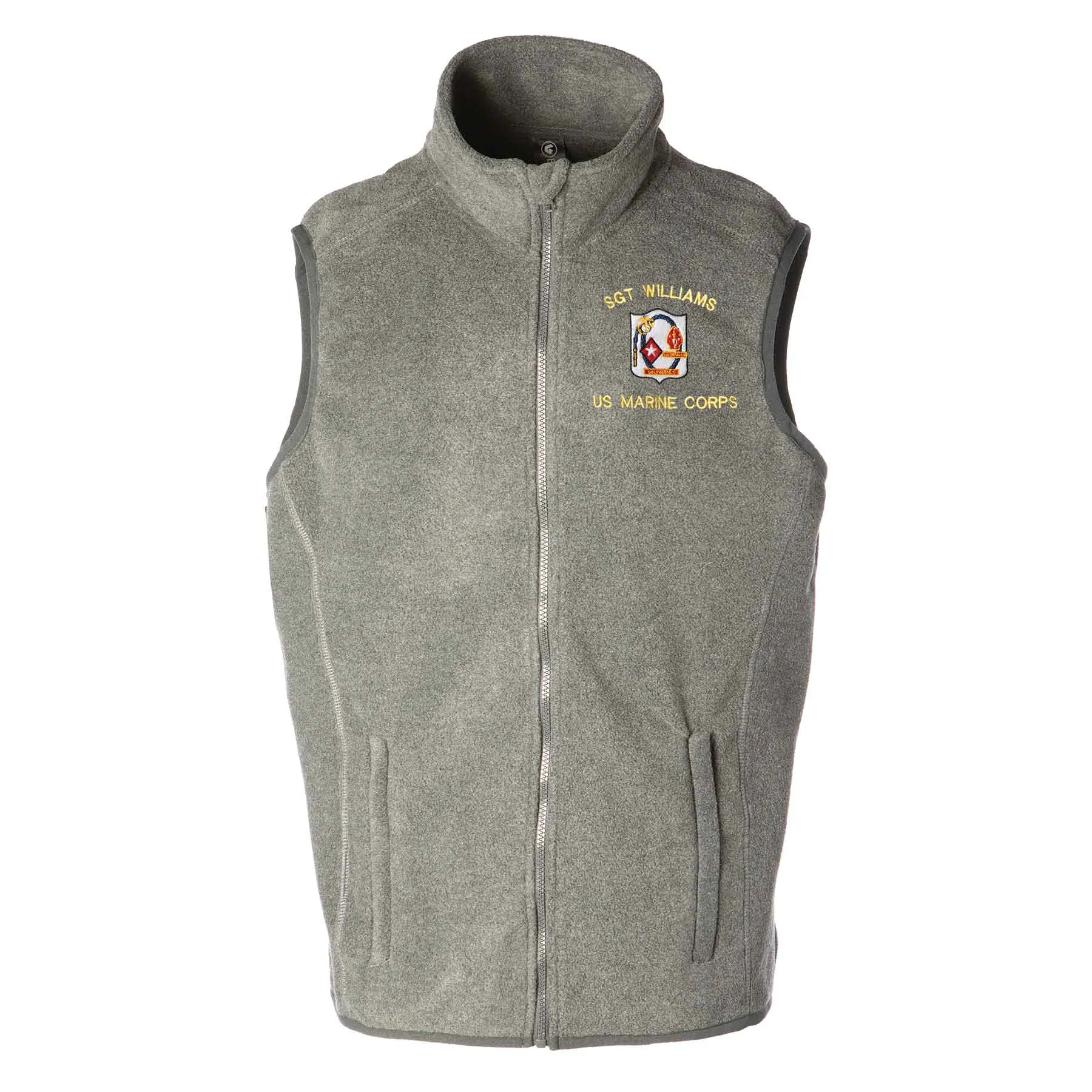 1st Battalion 6th Marines Embroidered Fleece Vest