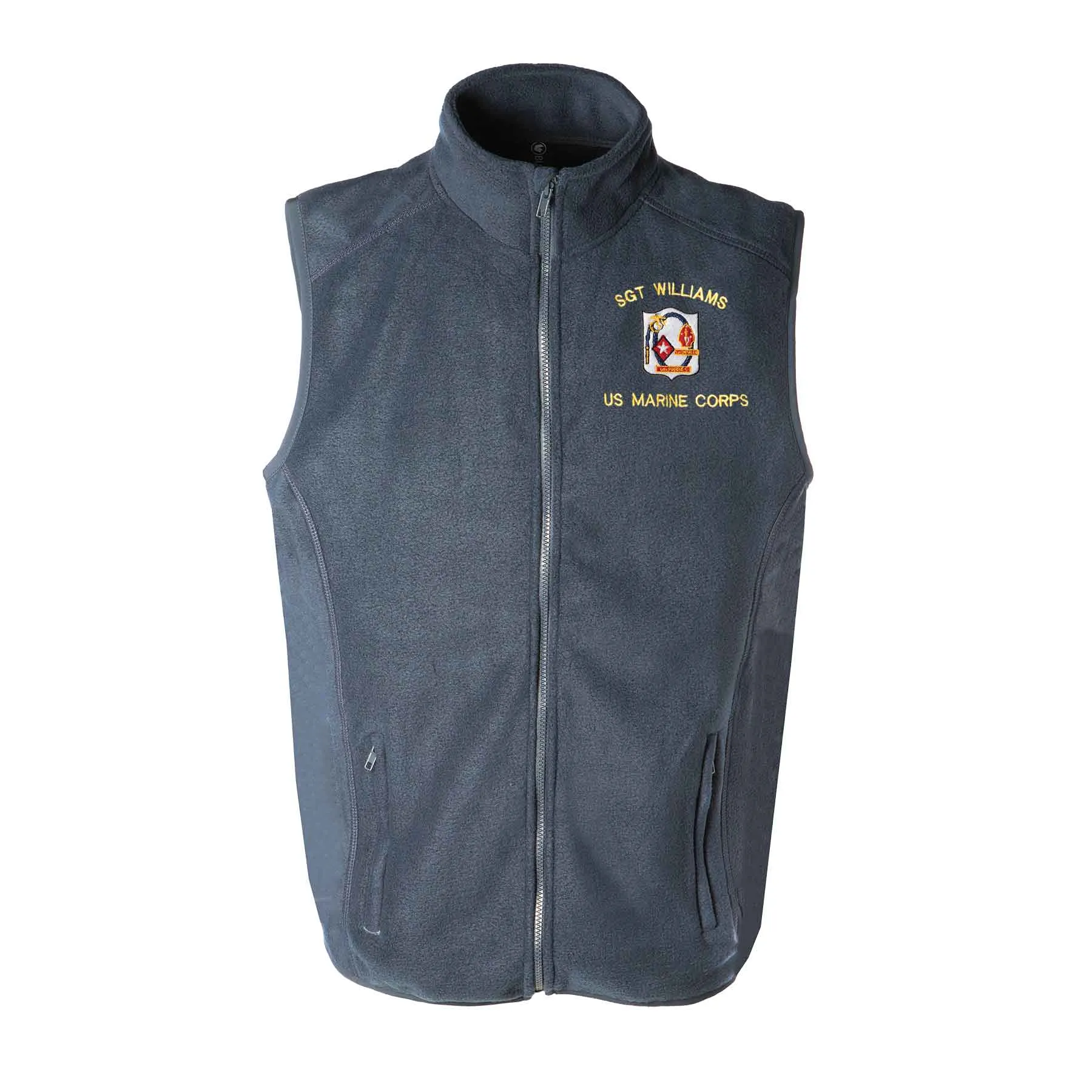 1st Battalion 6th Marines Embroidered Fleece Vest