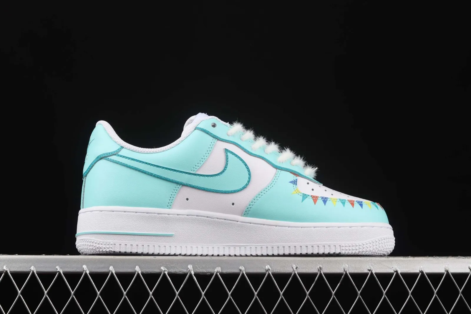2021 Nike Air Force 1 07 Low White Green Clown Multi Color CW2288-146