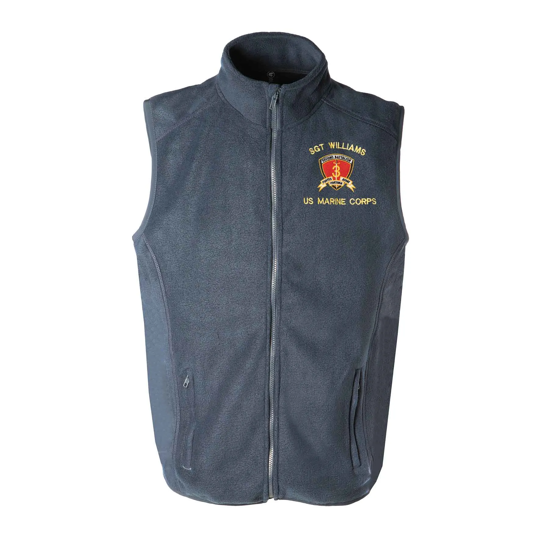 2nd Battalion 3rd Marines Embroidered Fleece Vest