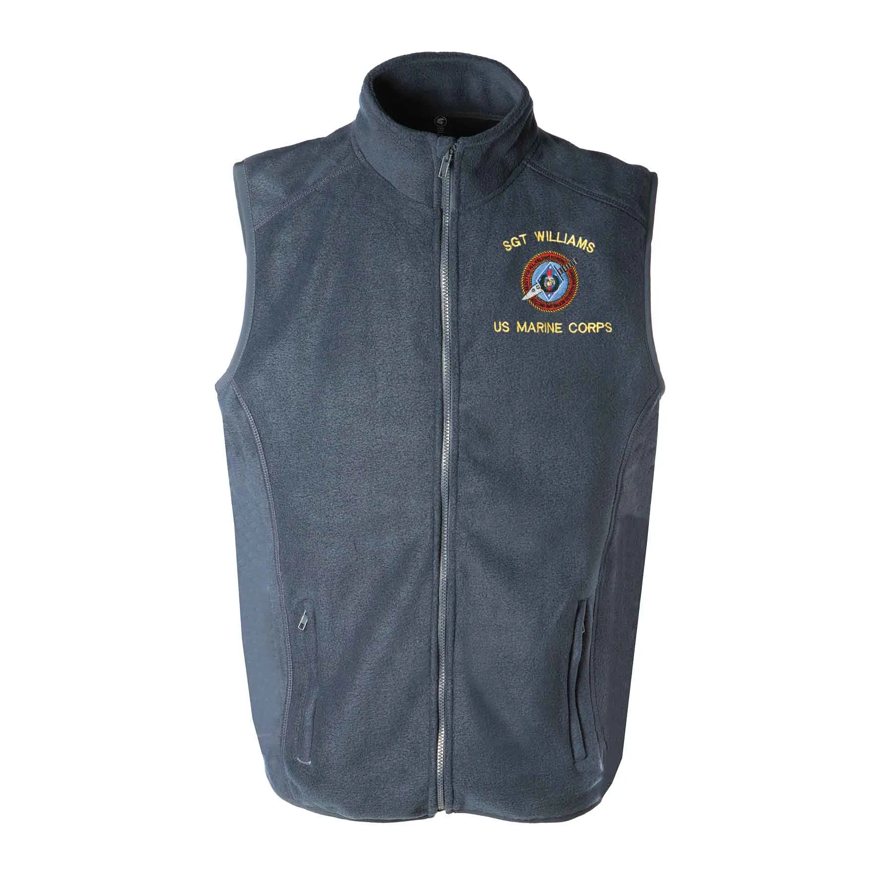 2nd Battalion 7th Marines Embroidered Fleece Vest