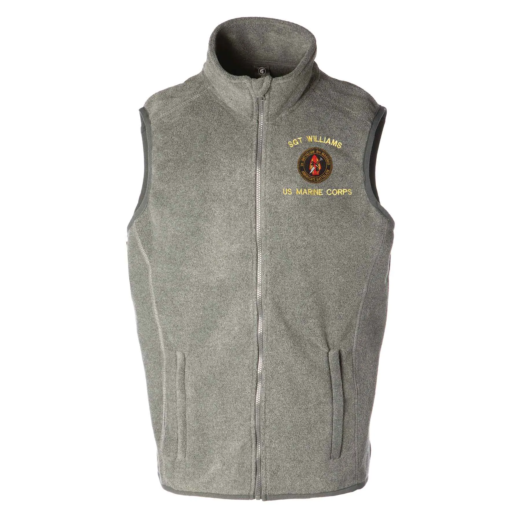 2nd Battalion 8th Marines Embroidered Fleece Vest