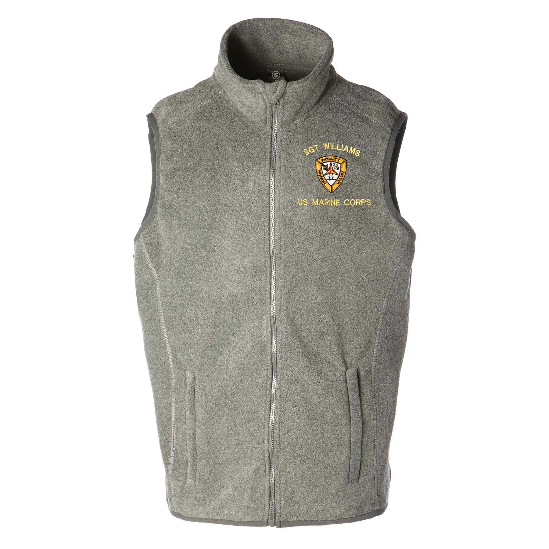 2nd Battalion 9th Marines Embroidered Fleece Vest