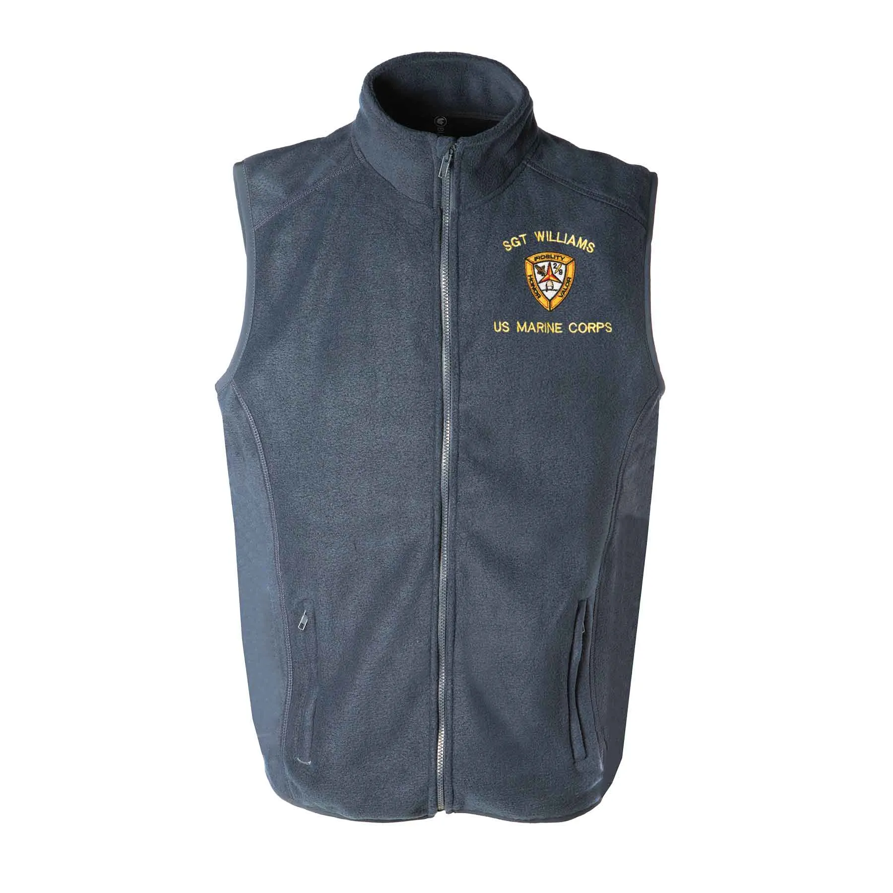 2nd Battalion 9th Marines Embroidered Fleece Vest