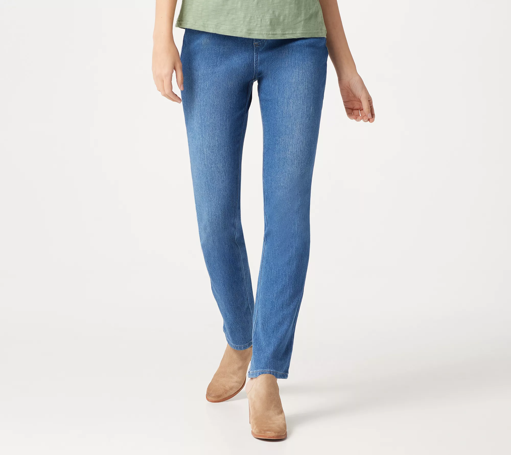 "As Is" Belle by Kim Gravel Regular Tulip Pocket Jeans