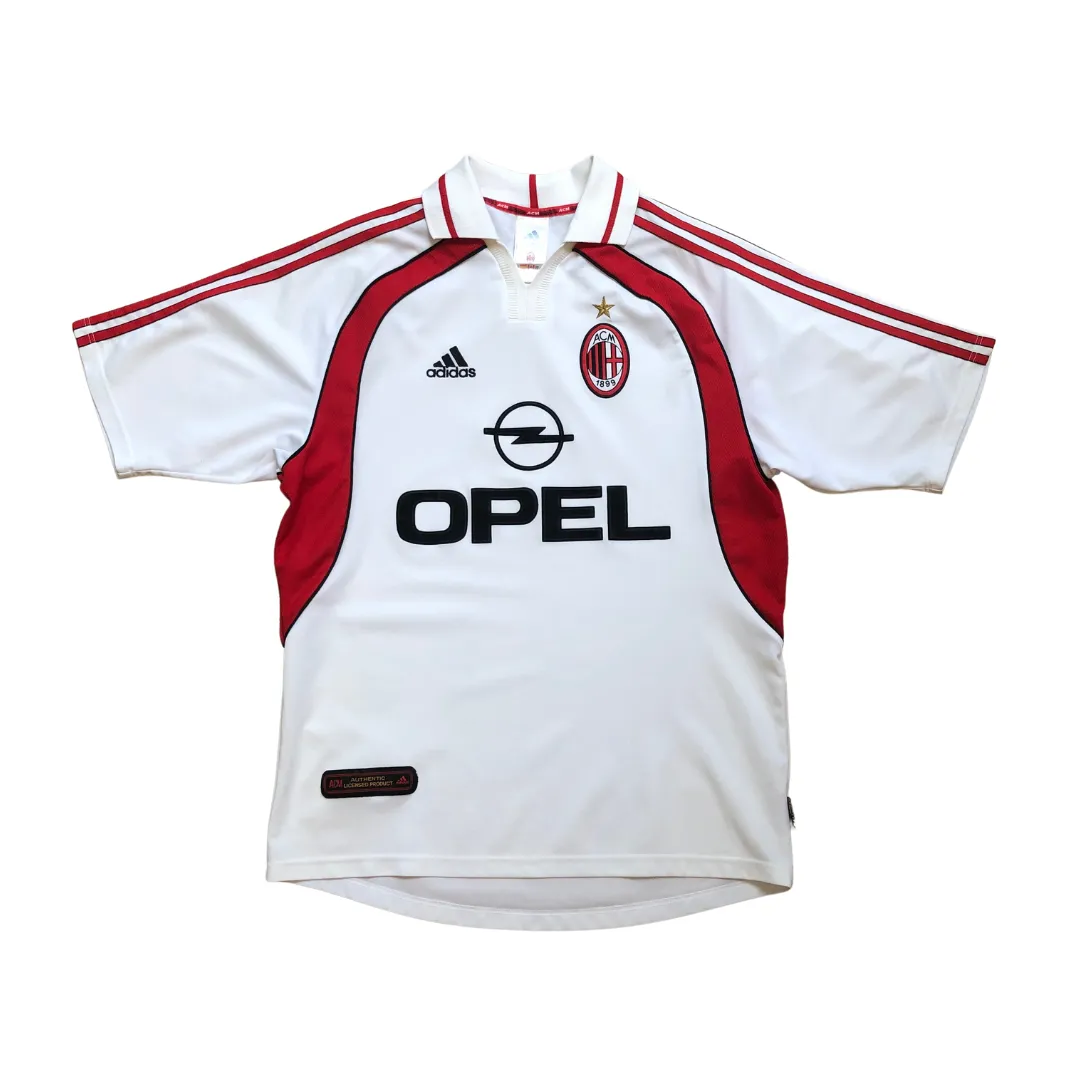 AC Milan 2000/2002 Original Adidas Home Football Shirt Medium