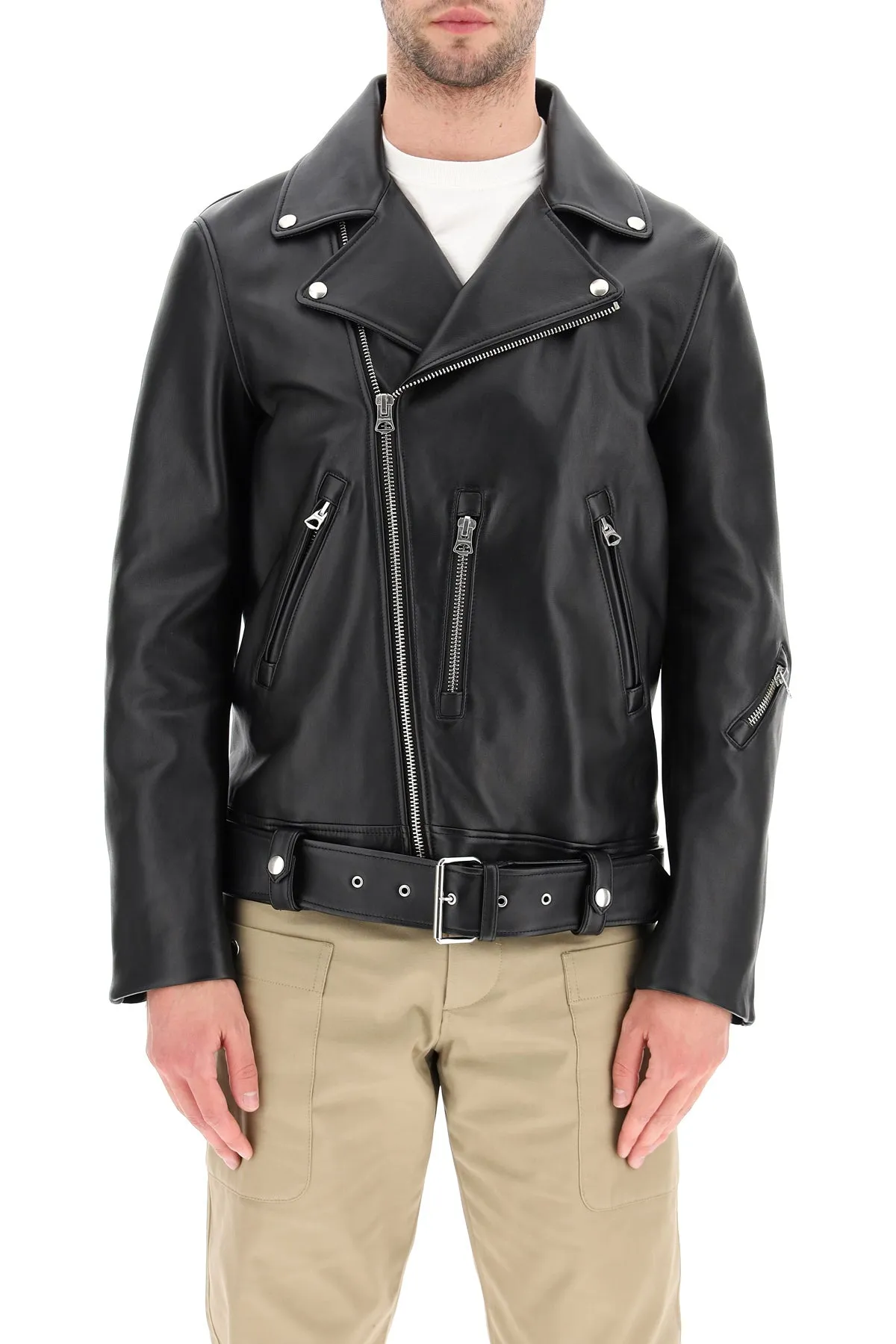 Acne Studios-Biker Leather Jacket