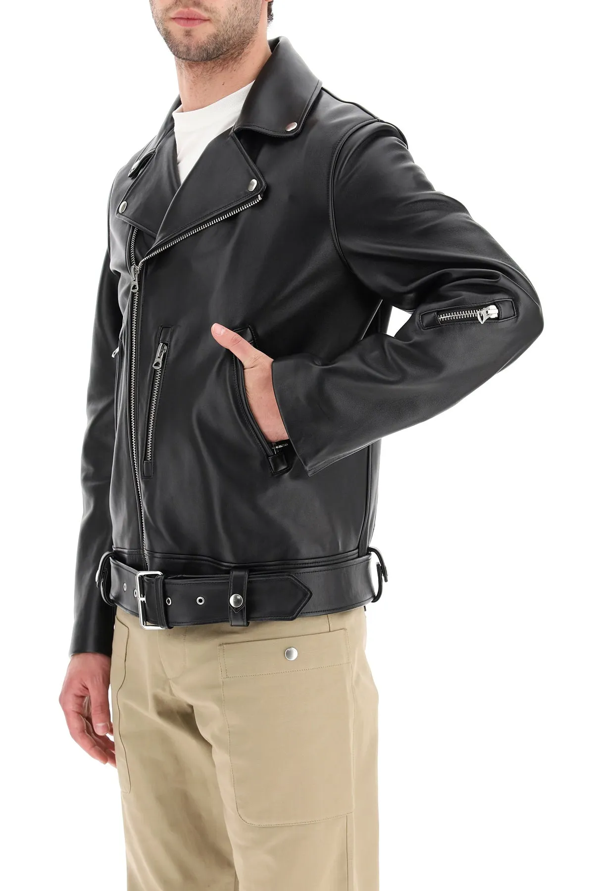 Acne Studios-Biker Leather Jacket