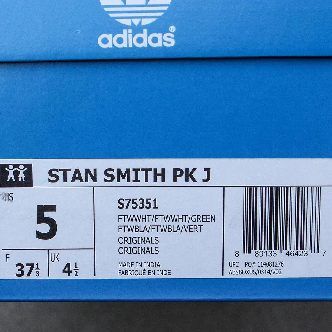 Adidas Big Kids Stan Smith Primeknit (white / green)