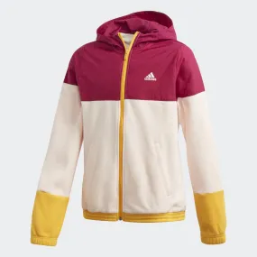 ADIDAS GIRLS CLASSICS HOODED TRACK JACKET