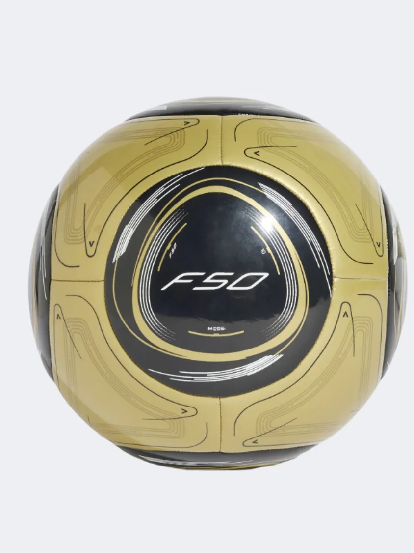 Adidas Messi Club Unisex Football Ball Gold/Black