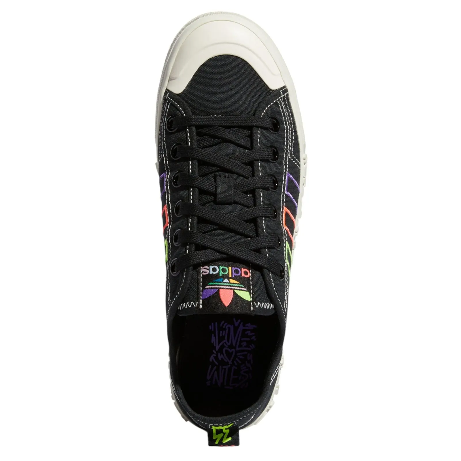 adidas Originals Nizza Pride Shoes - Core Black / Off White