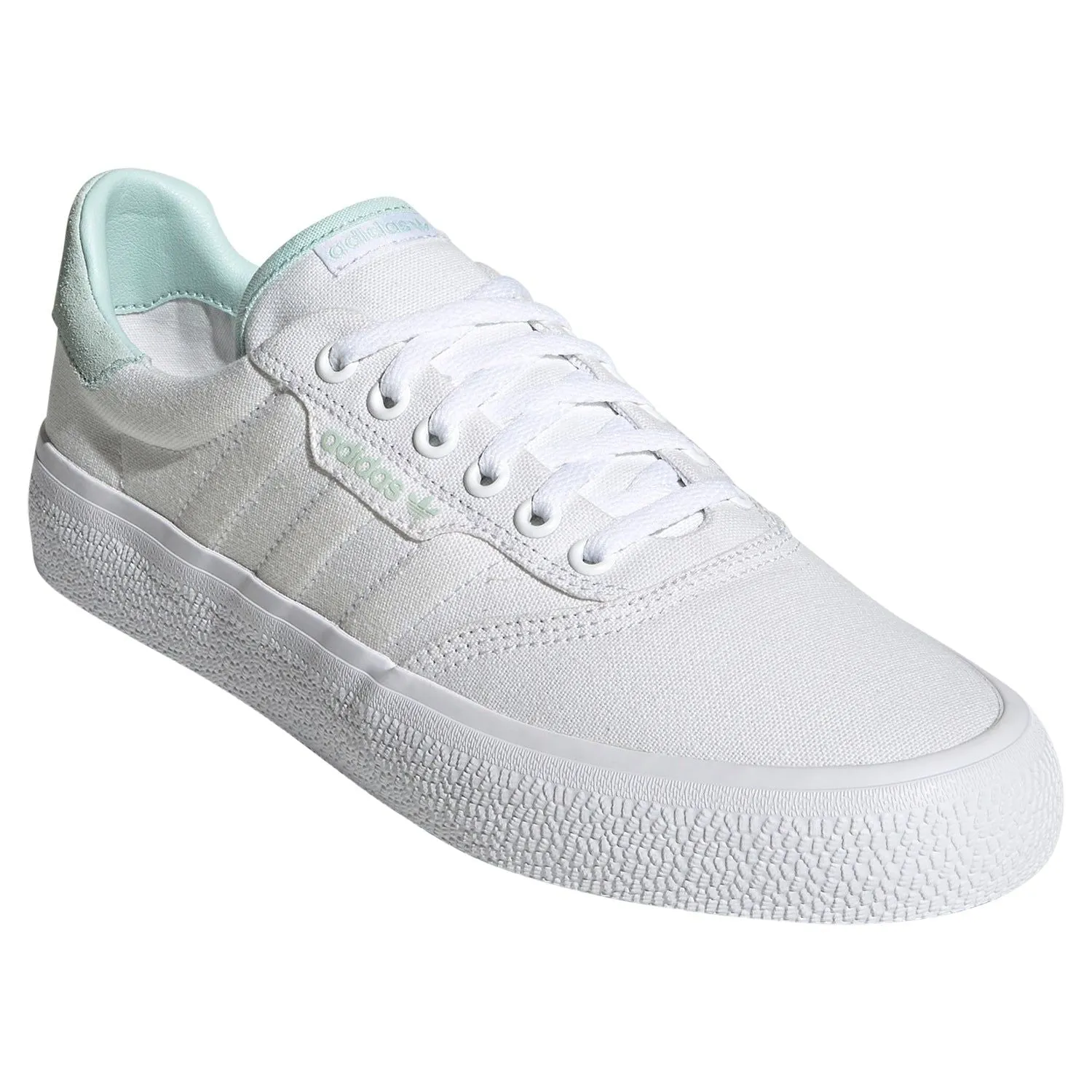 adidas Originals Unisex 3MC Skateboarding Shoes - White/Halo Mint