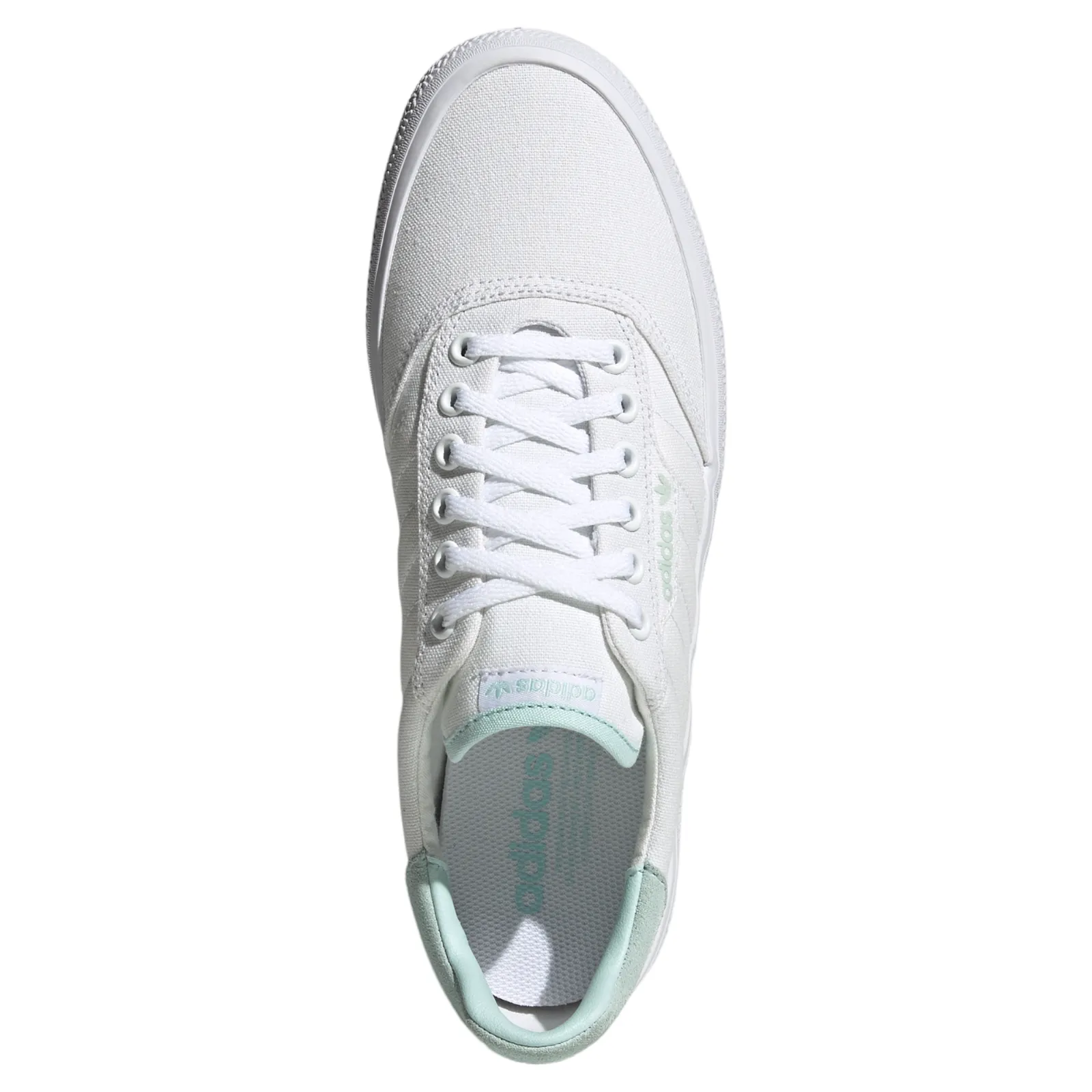 adidas Originals Unisex 3MC Skateboarding Shoes - White/Halo Mint