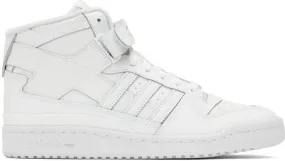 Adidas Originals White Forum Mid Sneakers