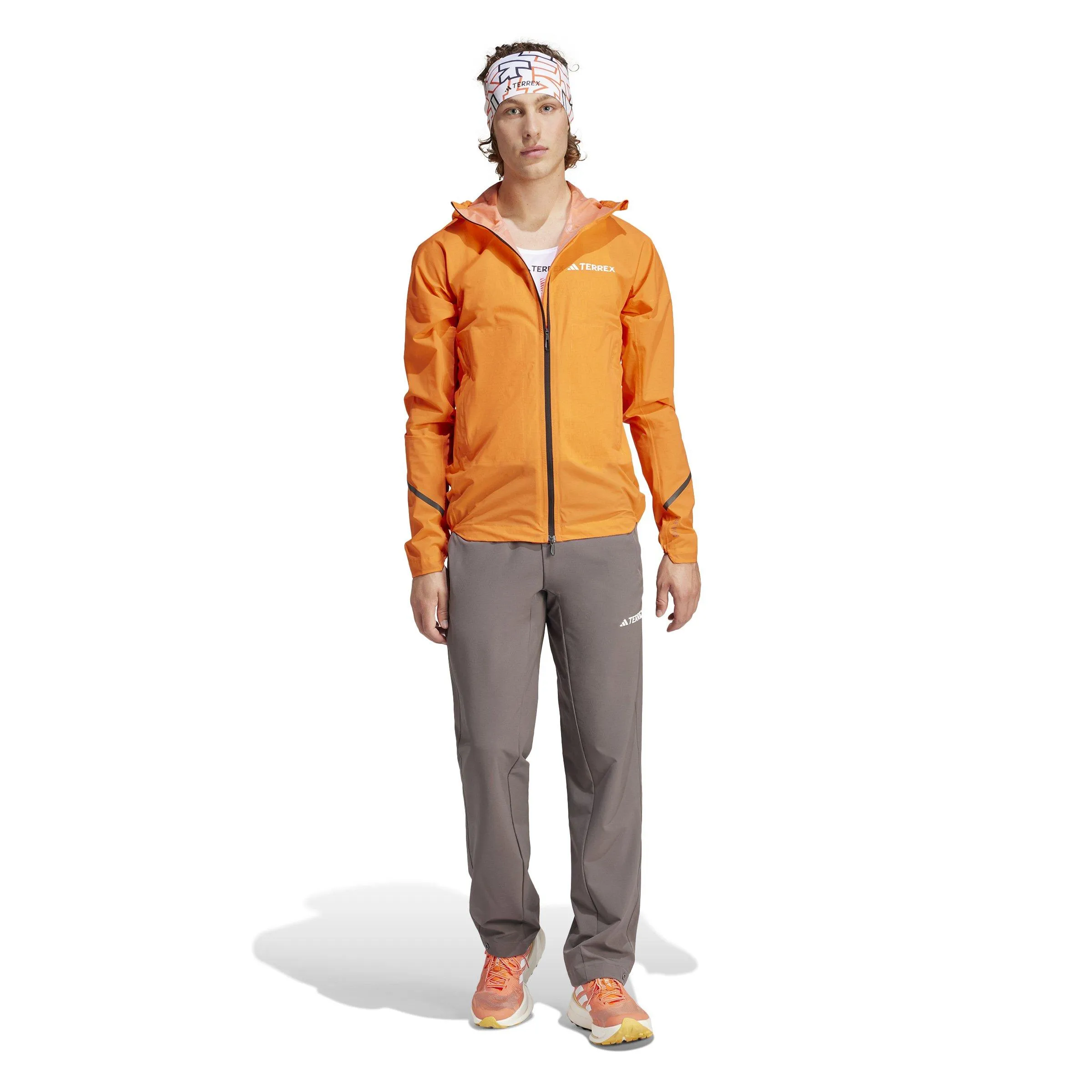 Adidas Terrex Men's Xperior Light Rain Jacket - Orange | George Fisher