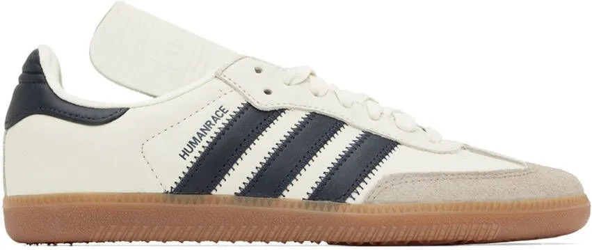 Adidas x Humanrace by Pharrell Williams Off-White & Gray Humanrace Samba Sneakers