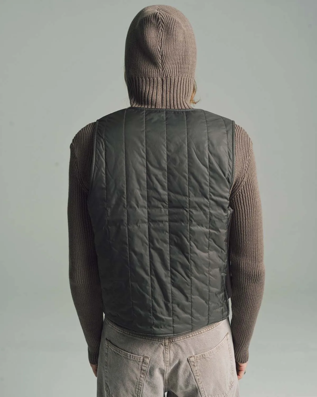 Aero Nylon Quilt Liner Vest - Oxidized Grey
