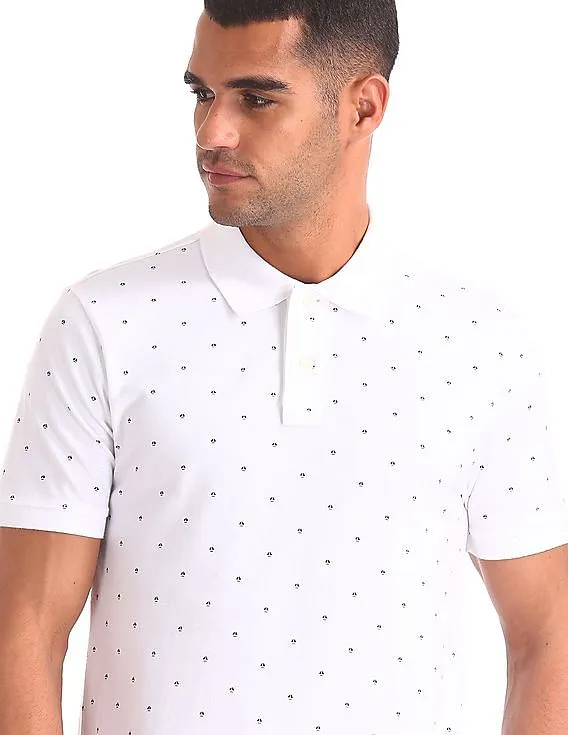 Aeropostale Printed Pique Polo Shirt