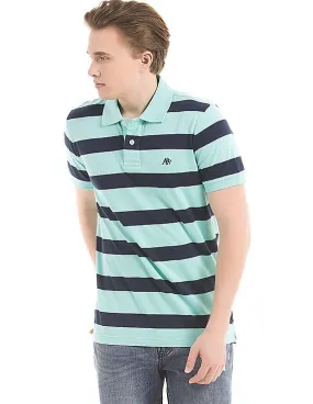 Aeropostale Striped Slim Fit Polo Shirt