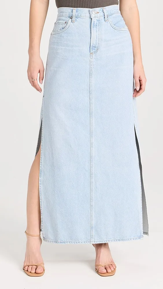 AGOLDE   Astrid Slice Skirt 