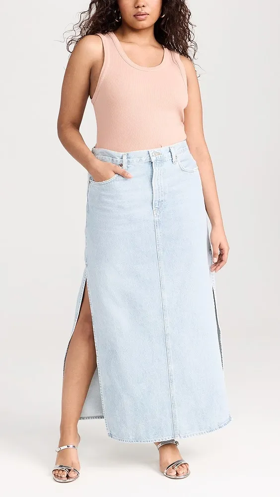 AGOLDE   Astrid Slice Skirt 