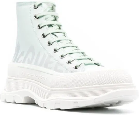 Alexander McQueen Tread Slick high-top sneakers Green