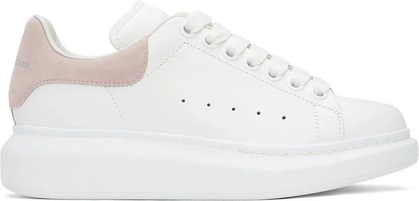 Alexander McQueen White & Pink Oversized Sneakers