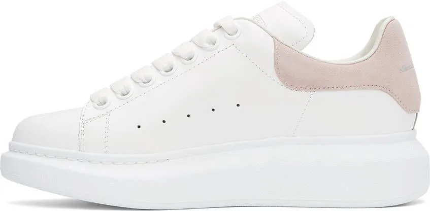 Alexander McQueen White & Pink Oversized Sneakers