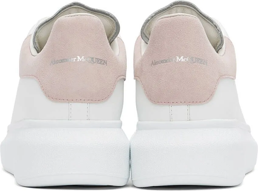 Alexander McQueen White & Pink Oversized Sneakers