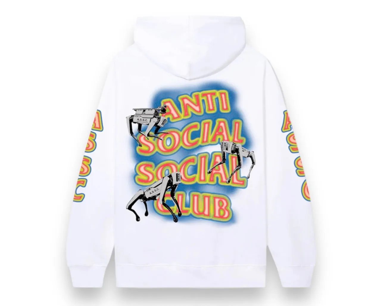 Anti Social Social Club Cyber Dogs White Hoodie