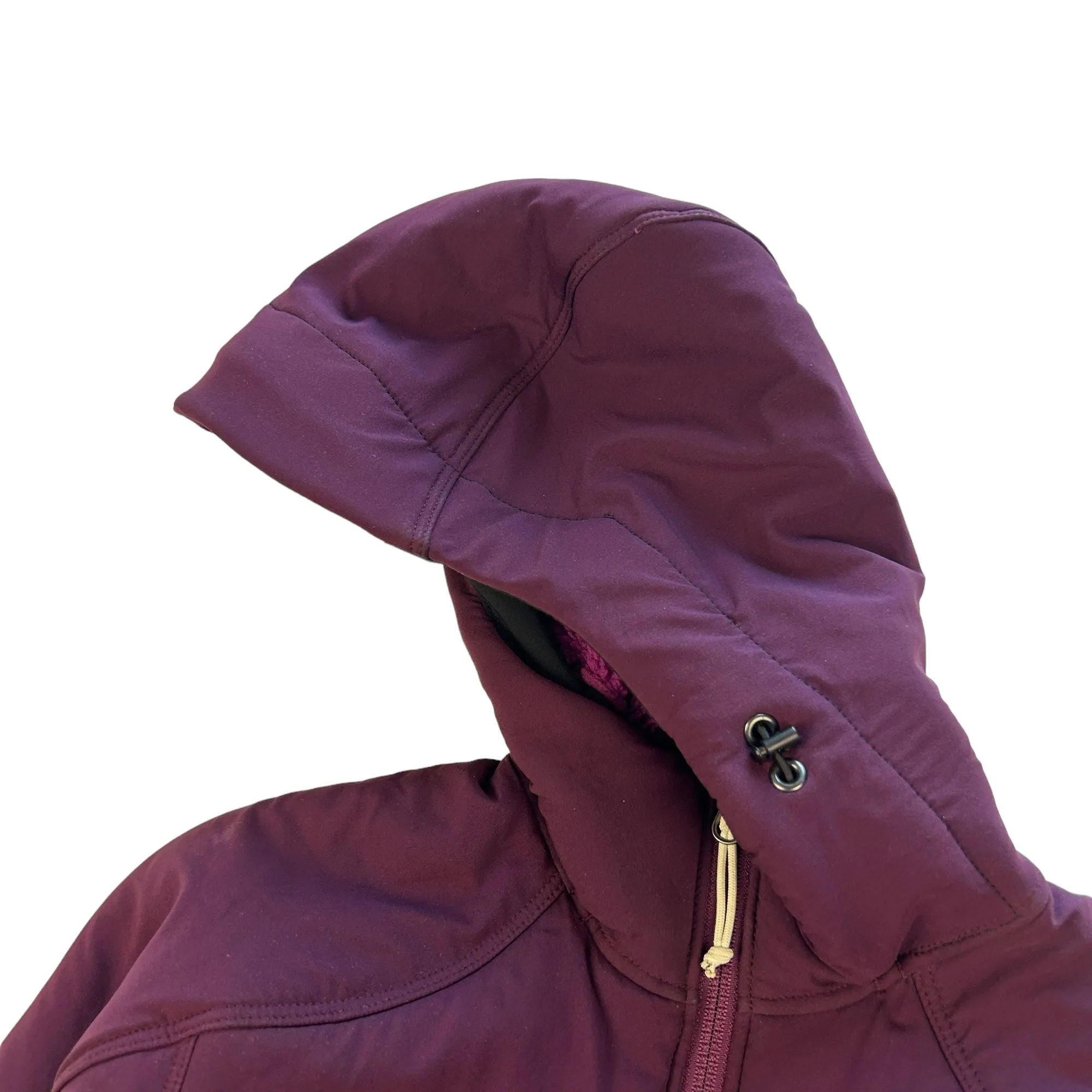 Arc'teryx Maroon Fleece Hooded Jacket Women XS Second Wave Vintage | Second Wave Vintage