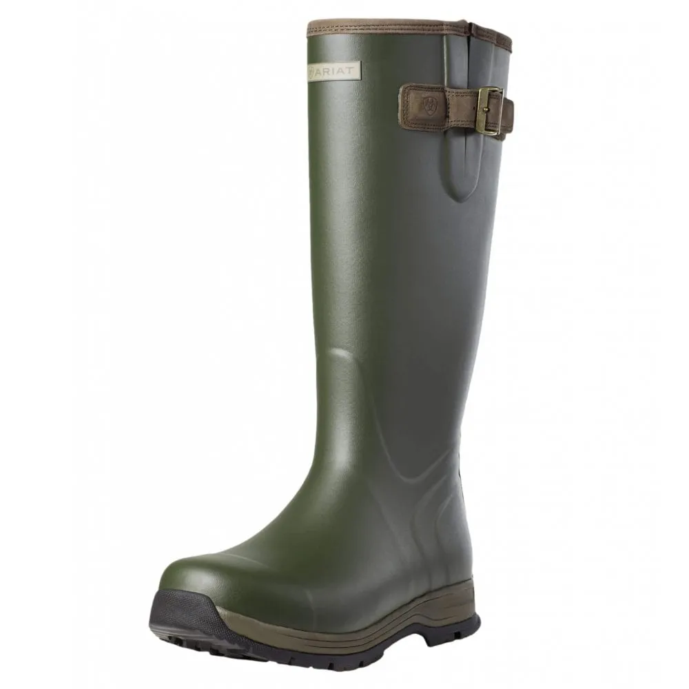 ARIAT Burford Insulated Rubber Wellington Boot Olive & Free Boot Jack