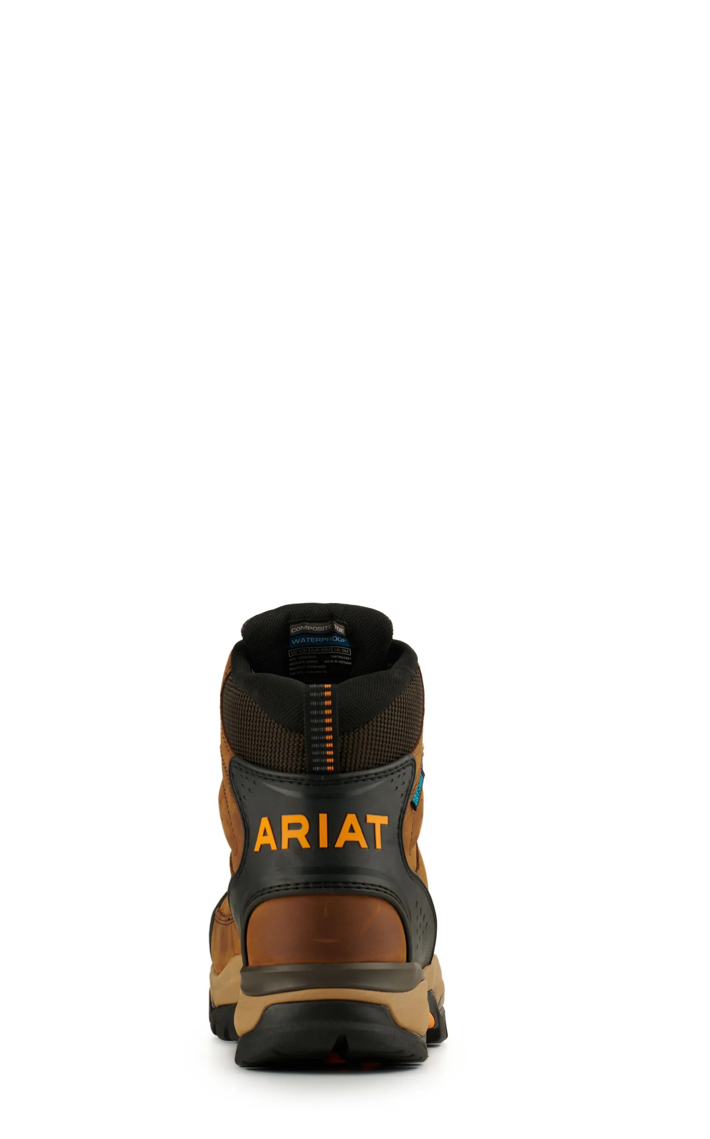 Ariat Men's Endeavor Dusted Brown Waterproof Round Steel Toe 6" Work Boot