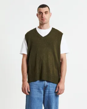 Arvust Sunday Knitted Box Vest Olive