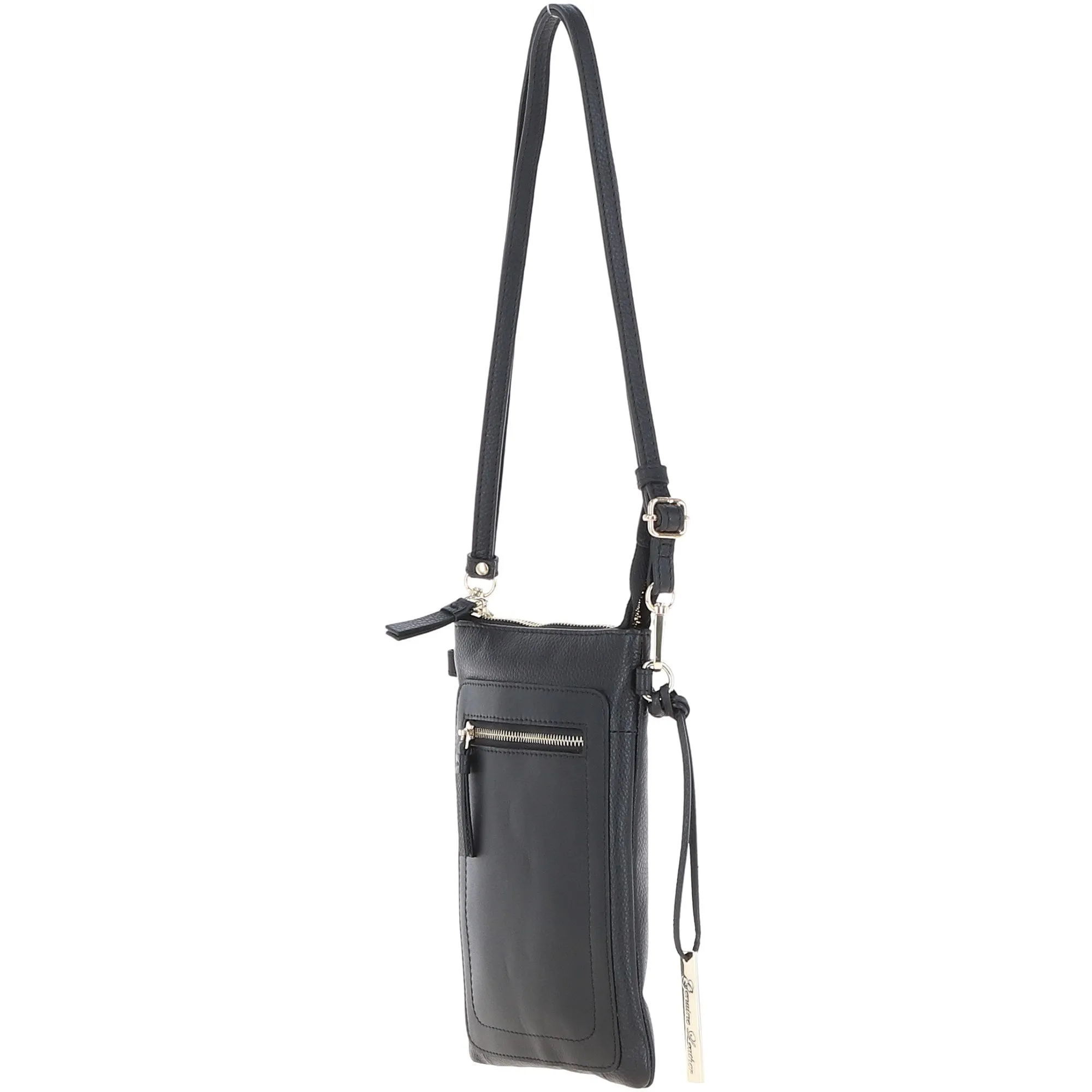 Ashwood Leather Crossbody Smart Phone Bag Black: Z-71