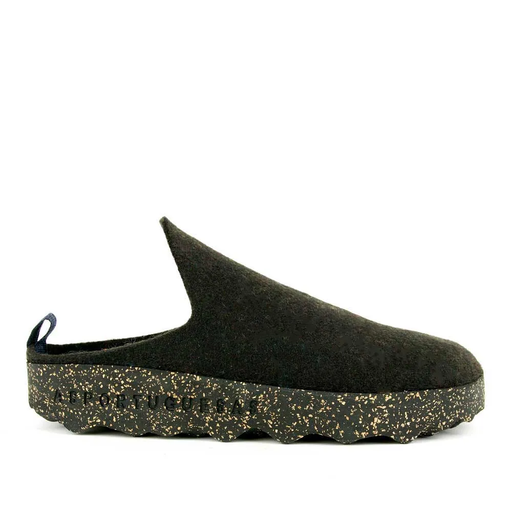 Asportuguesas Men Mule Slipper - Black