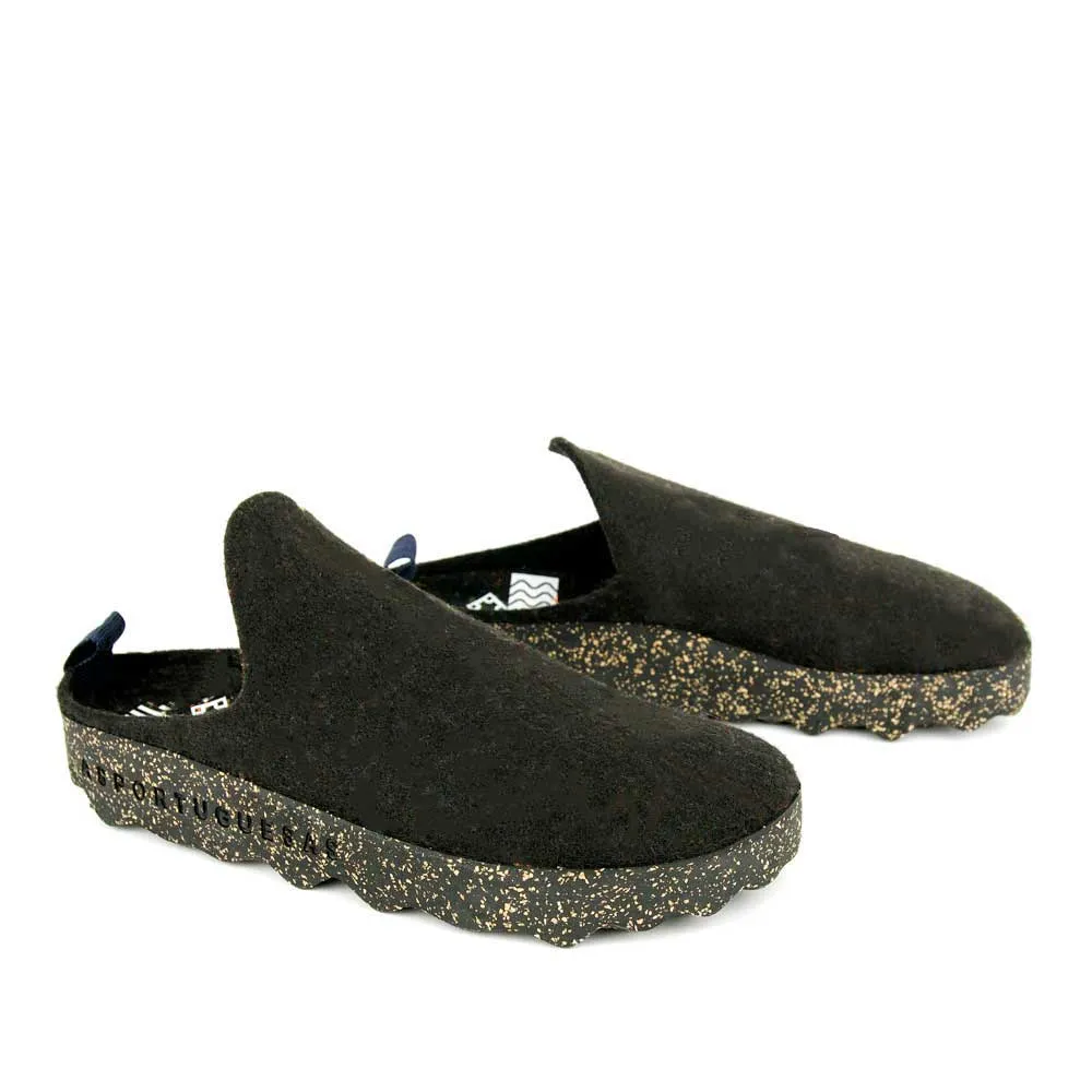 Asportuguesas Men Mule Slipper - Black