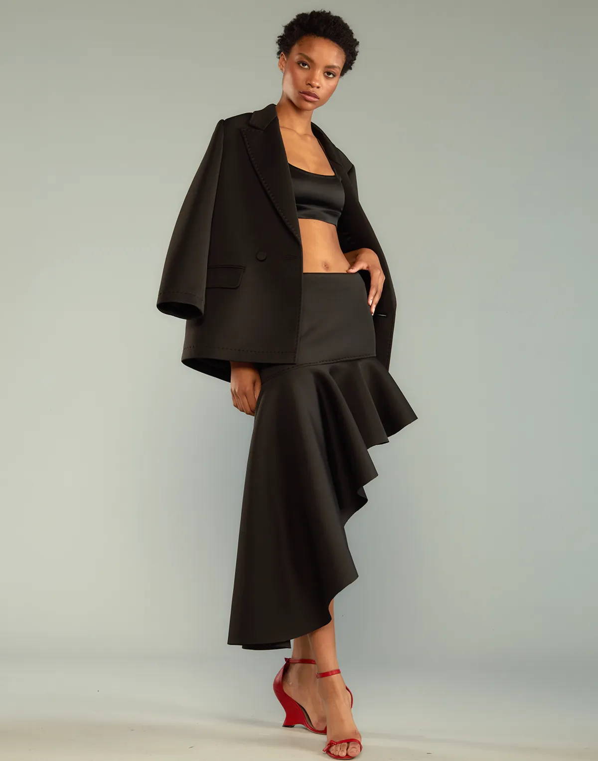 Asymmetrical Bonded Skirt