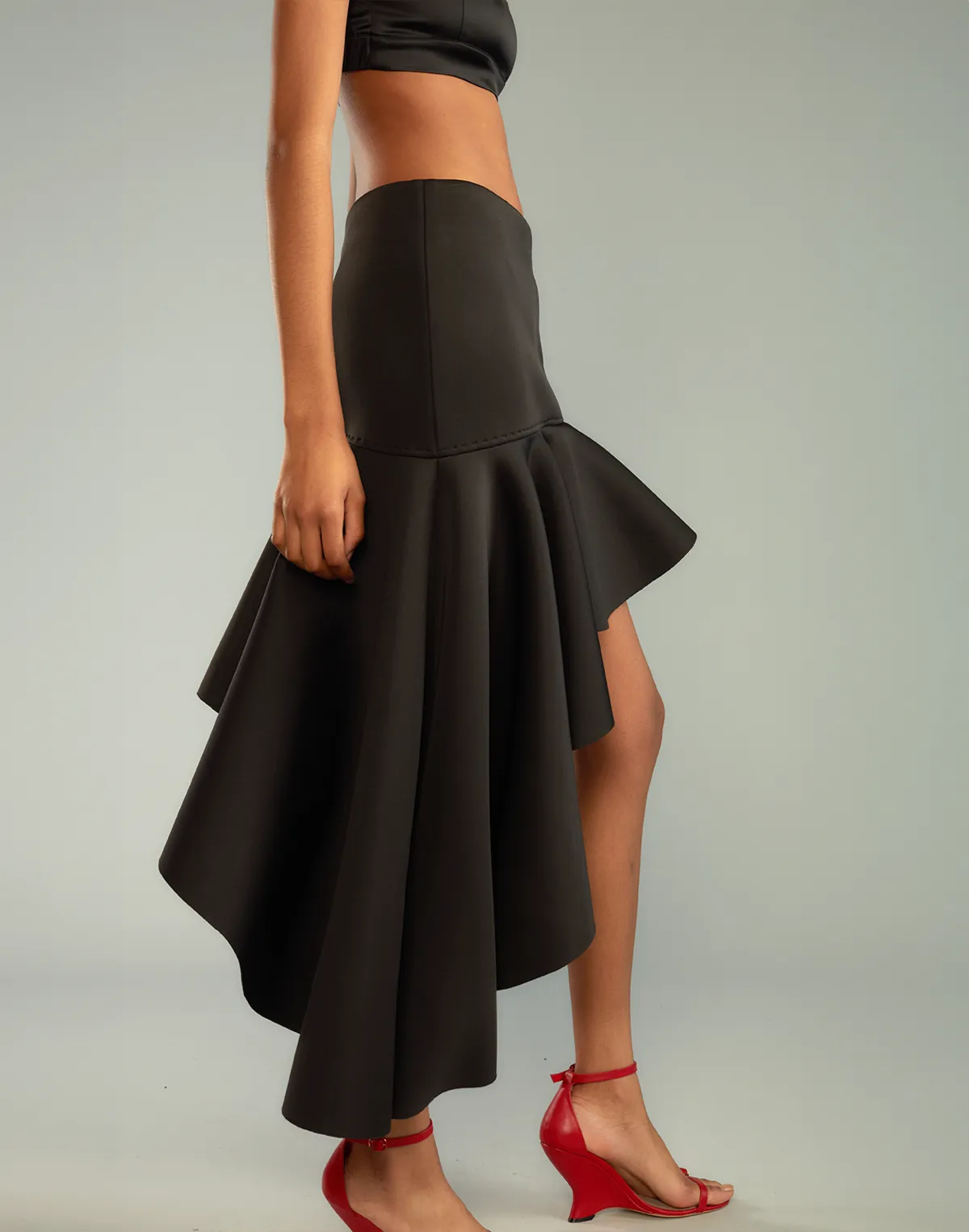 Asymmetrical Bonded Skirt